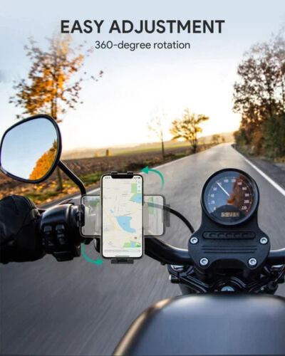 Aukey HD-C51 Porta Cellullare Supporto per Moto Bici Universale Rotazione 360 Stabilità