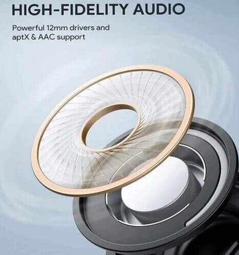 Aukey EP-T32 Auricolari Cuffie Bluetooth Ricarica Wireless Autonomia 35h Impermeabile IPX8
