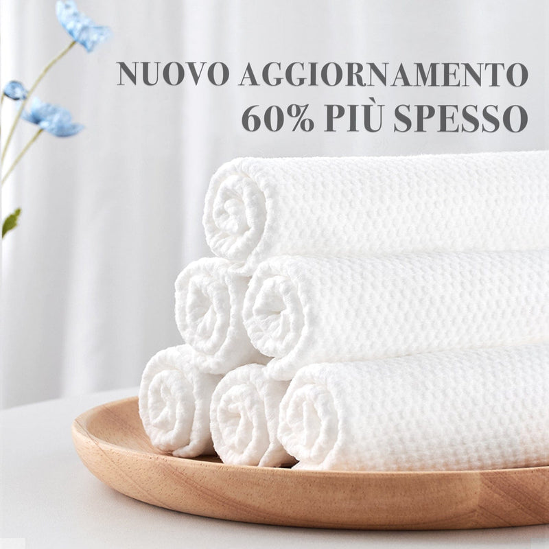 Asciugamani Monouso in Tessuto, Salviette Asciutte in Puro Cotone, Asciugamani in Cotone Multiuso per la Cura Della Pelle | 80Pcs SCONTO