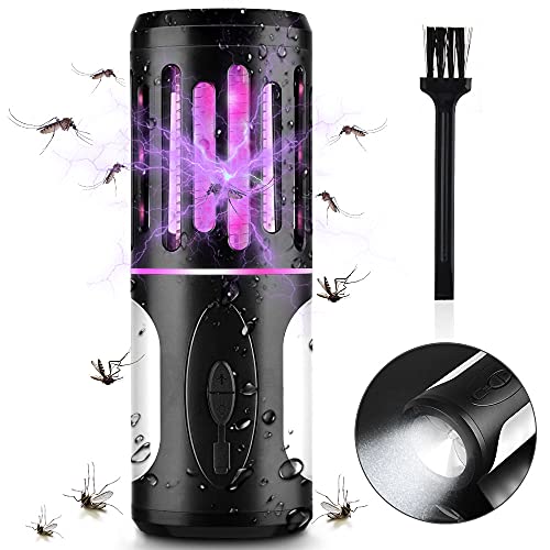 Portable Rechargeable Electric Mosquito Net 2 in 1 Mosquito Net + Flashlight with Hook suitable for Camping 