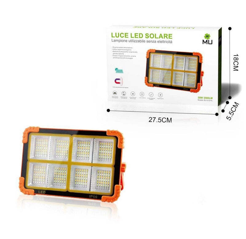 Tragbarer LED-Strahler mit Solaraufladung und USB-Kabel, 15 W, 20 W, 27 W, 35 W, wasserdichte, langlebige Beleuchtung für Camping, Wandern, Angeln, Baustellen, Verdunkelung