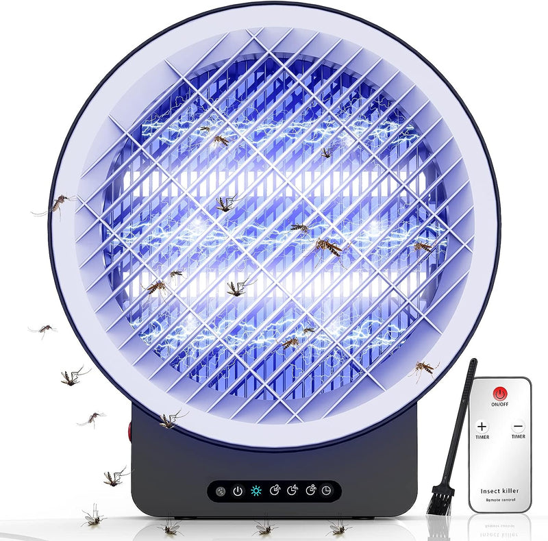 Zanzariera Elettrica Lampada LED UV Anti Zanzare Elettrico con Telecomando 14W