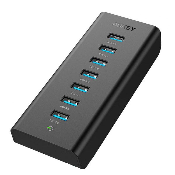 Aukey CB-H3 USB-A to 7-Port USB 3.0 Power Splitter Hub 