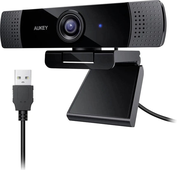 Aukey PC-LM1 Webcam Full HD 1080P Doppio Microfono Camera Esterna PC a Clip