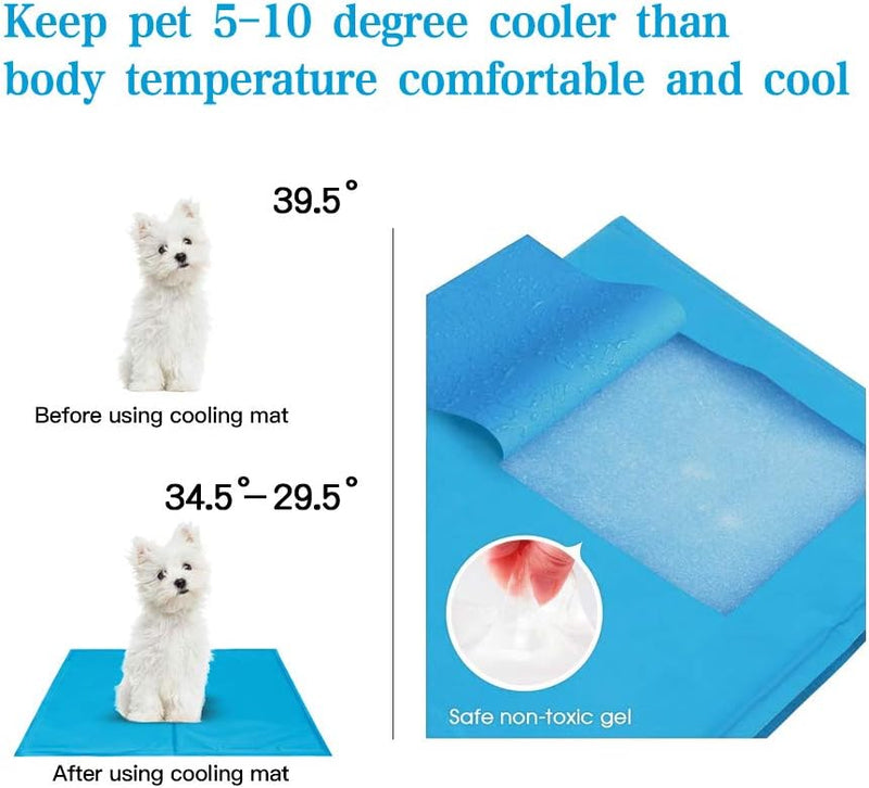 Seekavan erfrischende Kühlmatte für Hunde und Katzen, ML XL, sicheres Gel für Tiere 