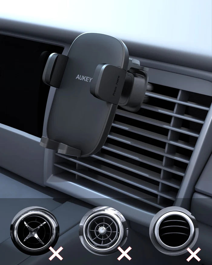 Aukey HD-C58 Handyhalterung fürs Auto, 360-Grad-Lüftungsschlitze – neue aktualisierte Version 