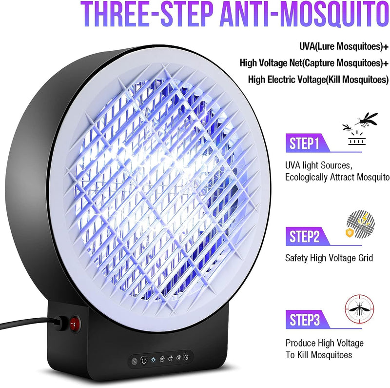 Elektrischer Mückenvernichter, UV-LED, elektrische Mückenvernichtungslampe mit Fernbedienung, 14 W 