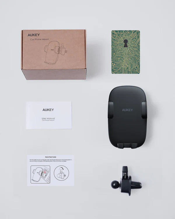 Aukey HD-C58 Supporto Porta Telefono Cellulare per Auto 360 Gradi Bocchette Aria - Nuova Versione Aggiornata