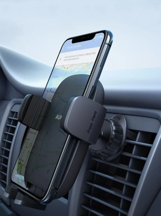 Aukey HD-C58 Cell Phone Holder for Car 360 Degree Air Vents - New Updated Version 