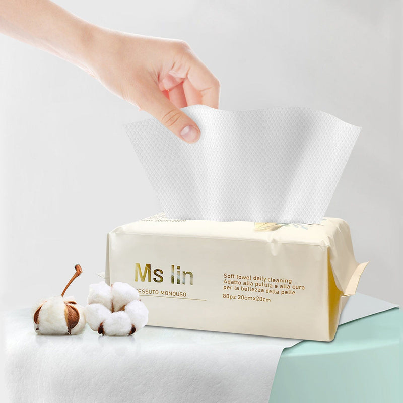 Disposable Cloth Towels, Pure Cotton Dry Wipes, Multipurpose Cotton Towels for Skin Care | 160Pcs DISCOUNT