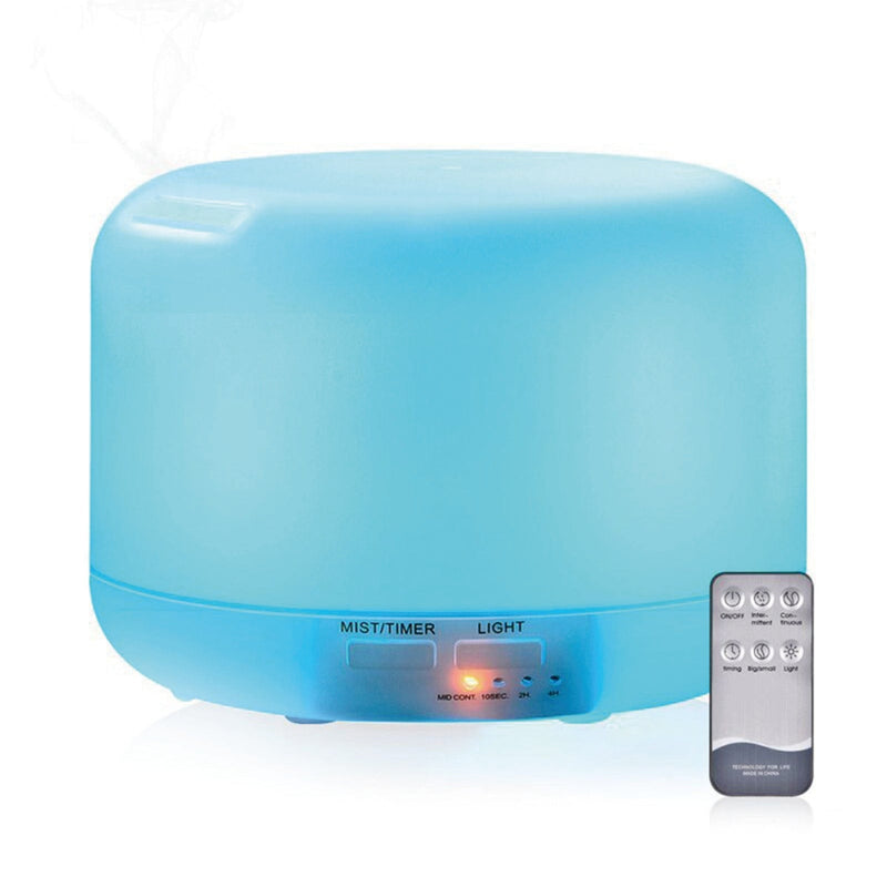 Ultraschall-Aroma-Diffusor mit 7 bunten Lichtern und 3 Timer-Einstellungen und einstellbarem Nebelmodus, Fernbedienung