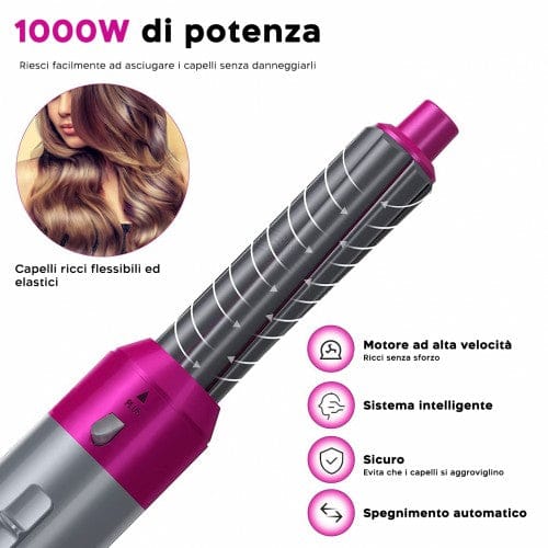 5 in 1 Multifunktions-Haartrockner 1000 W Heißluftbürsten perfekter Stil RABATT