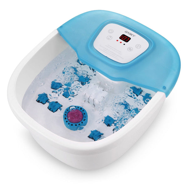 GASKY Fußbad-Massagegerät, zum Einweichen mit einstellbarer Temperatur mit Wärme, Vibration, Blasen und Schleifstein für die Pediküre.